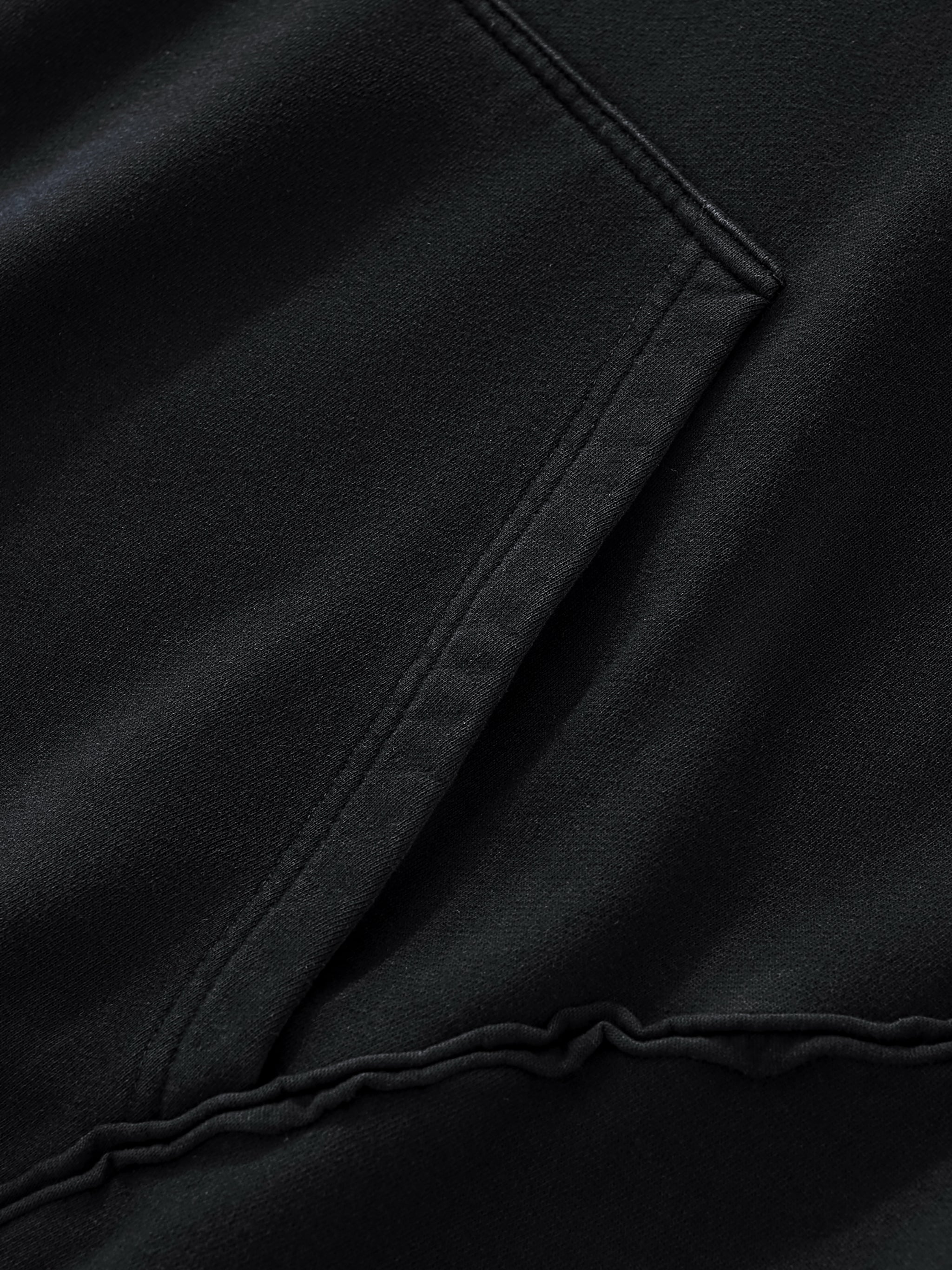 Sweat à Capuche Oversize Style Vintage Coutures Brutes