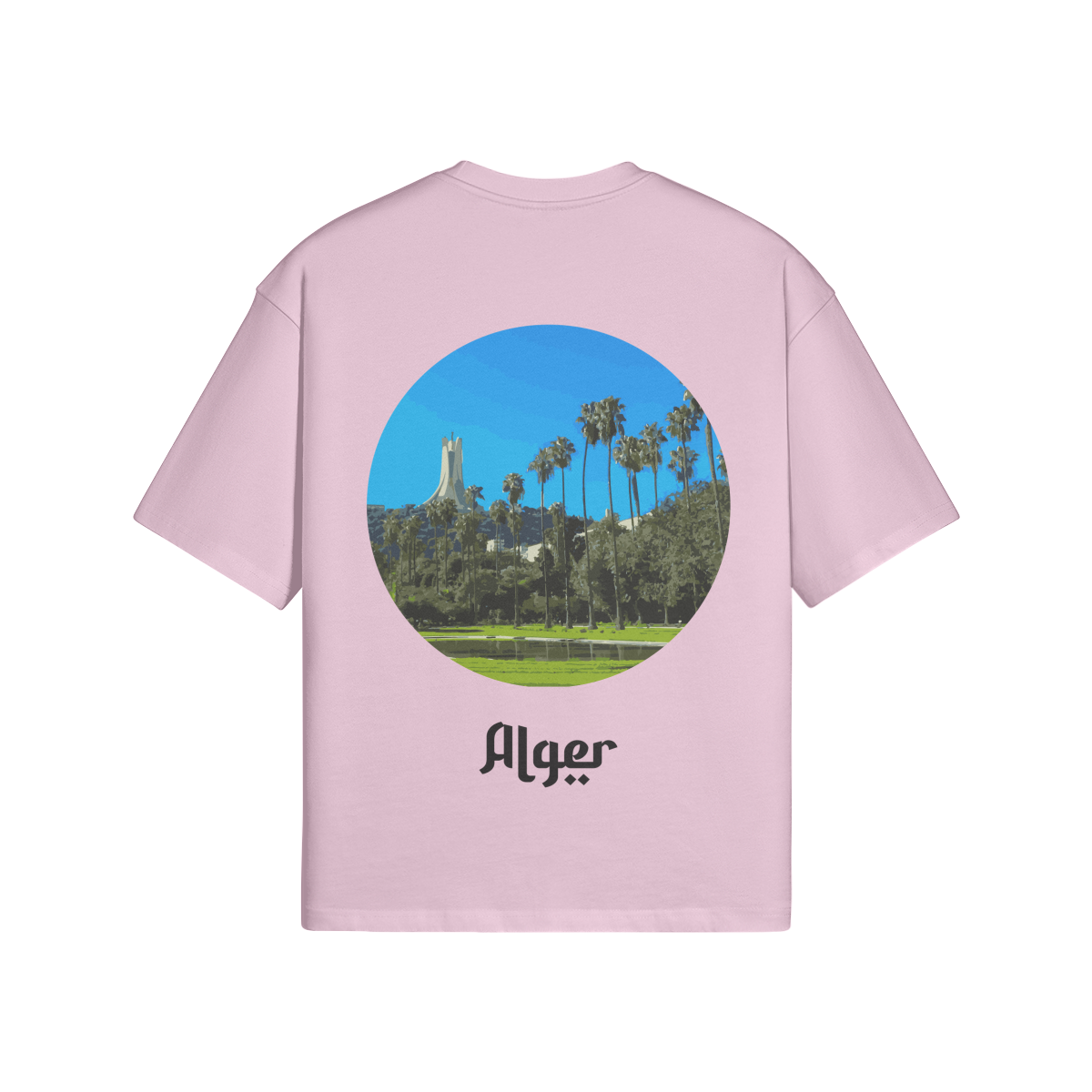 T-shirt Oversize Alger White - Maison Madina