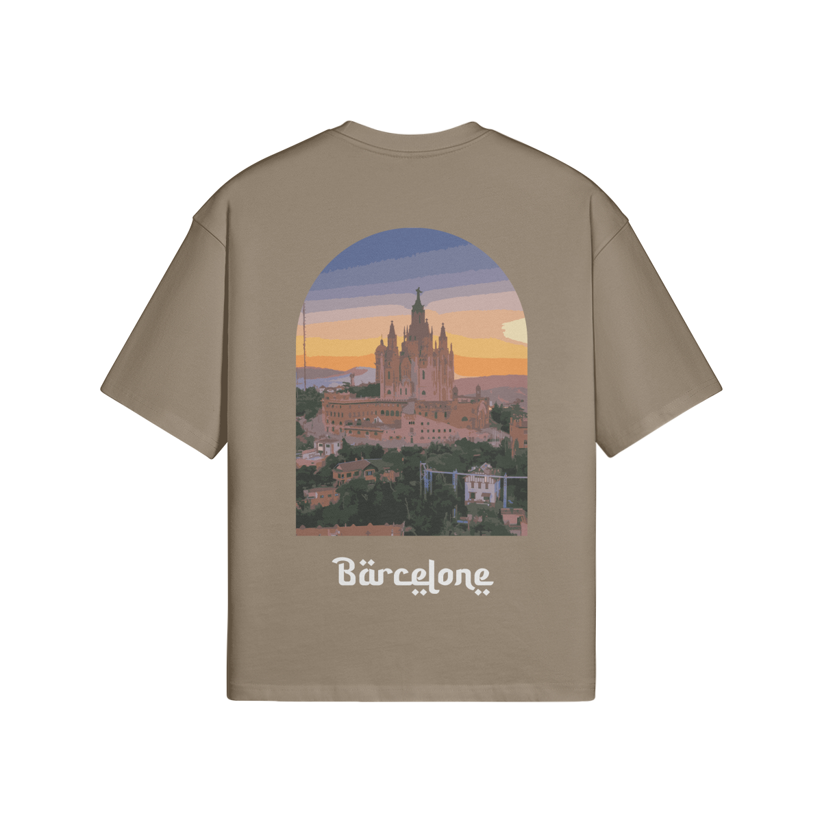 T-shirt Oversize Barcelone - Maison Madina