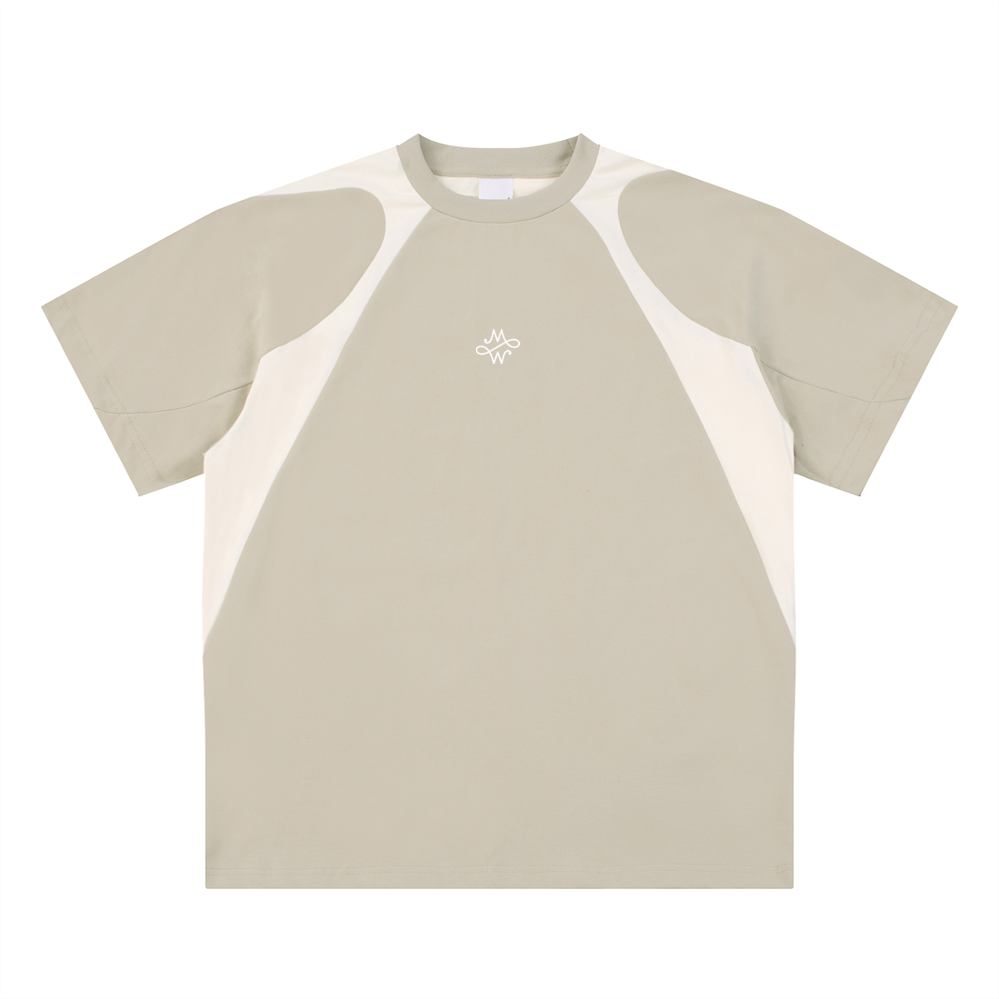 T-shirt Patchwork - 100% Coton Premium - Camel / S