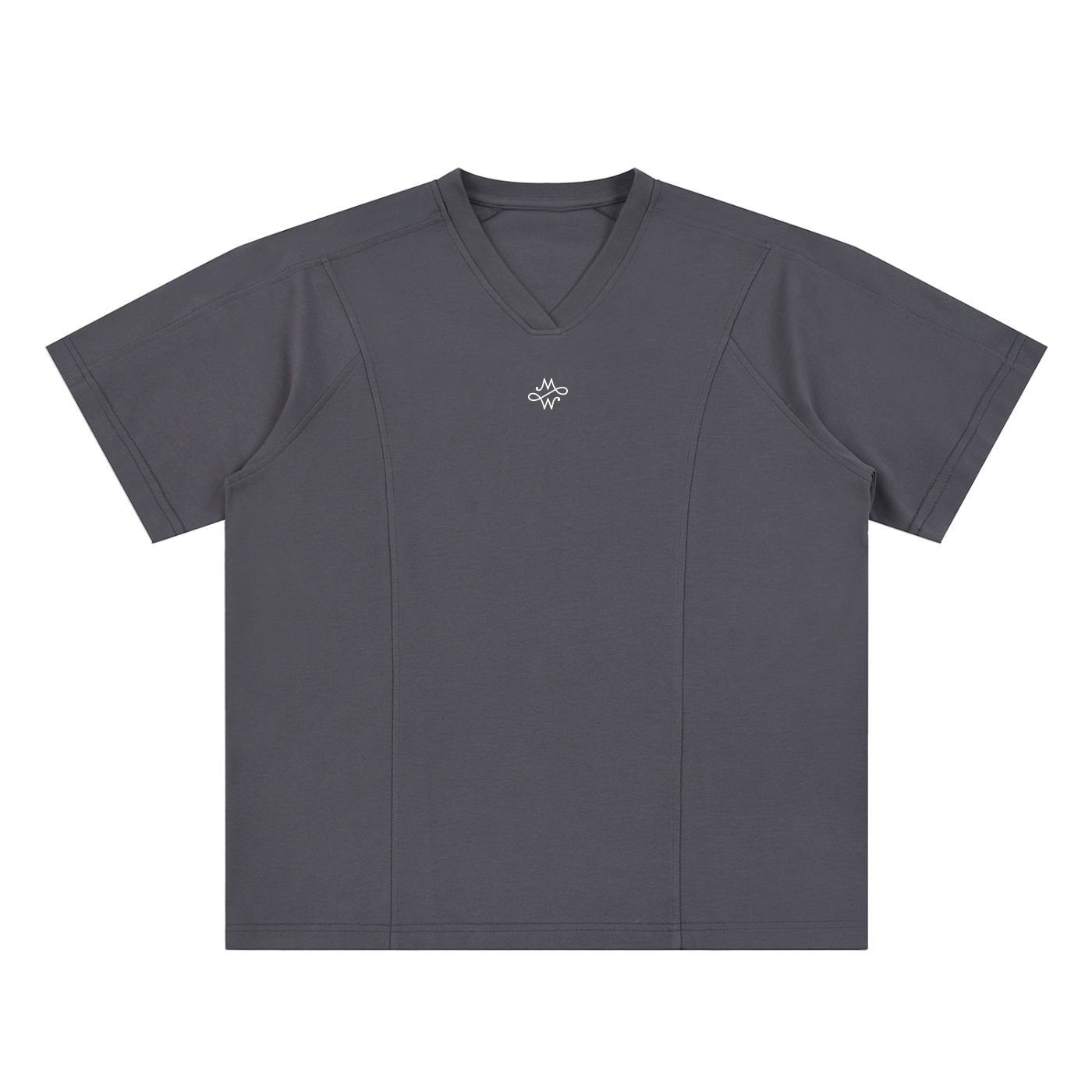 T-shirt V-Neck Premium - Style Sporty Maison Madina - Dark Gray / S