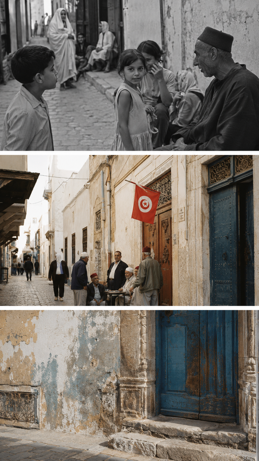Tunis — triptyque documentaire de la médina, de ses habitants et de ses portes