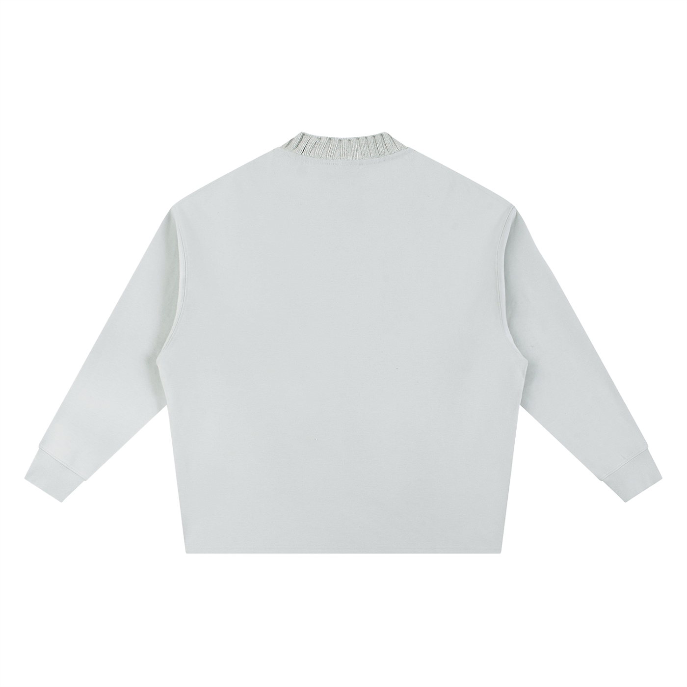 Sweat-shirt oversize à col rond en maille