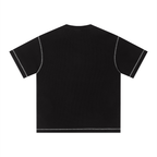 T-shirt boxy sunfade waffle 290 GSM noir — vue produit 3
