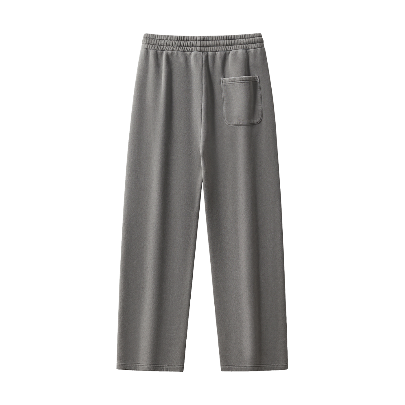 Pantalon Unisexe Droit Taille Mi-Haute – Style Streetwear en Coton Mélangé