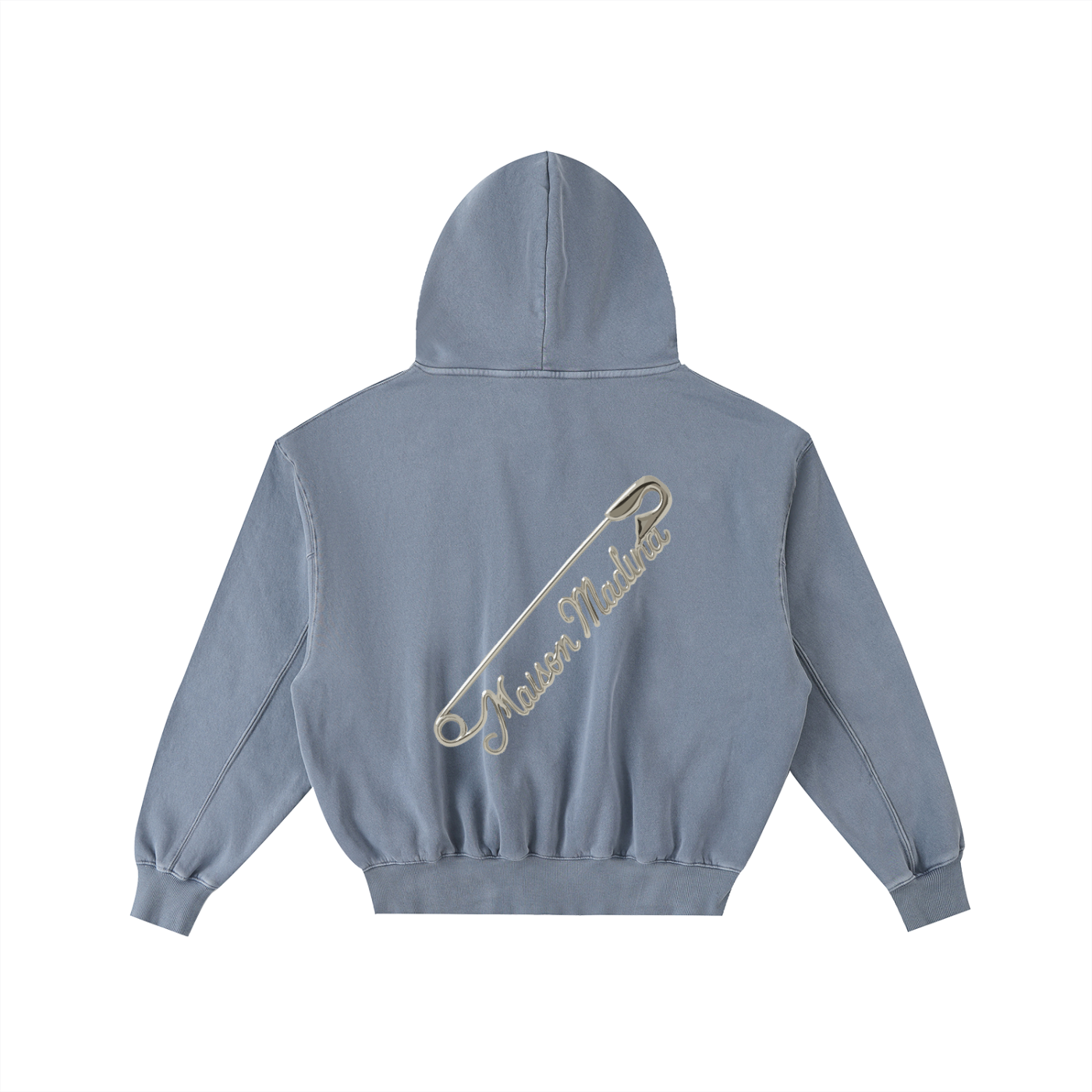 Sweat à Capuche Court Oversize Unisexe – Effet Usé & Détails Effilochés