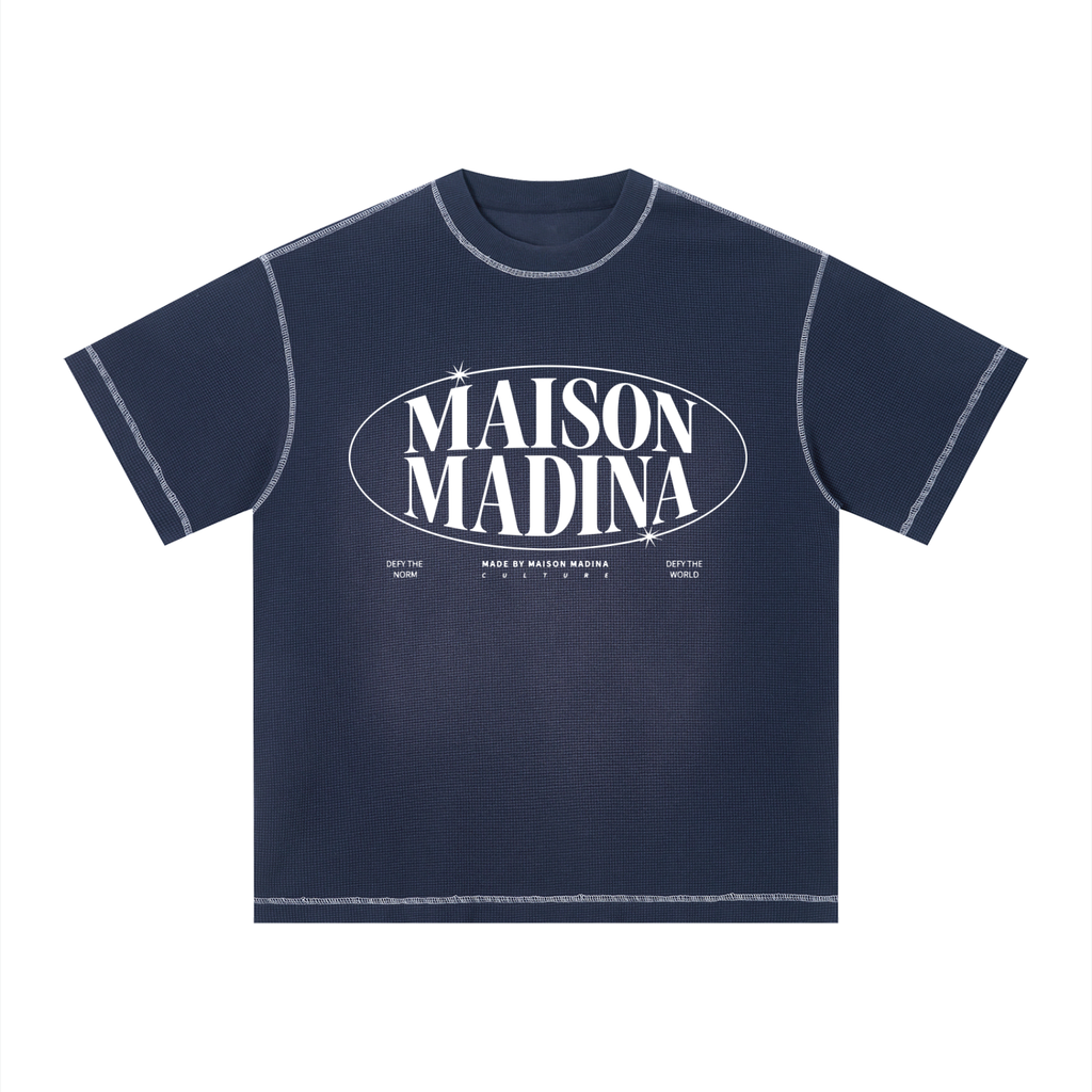 MM - Unisex Sunfade Waffle Boxy T-Shirt