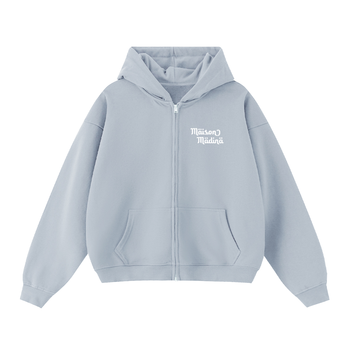 MM Hoodie Cropped – Heavy Double Zip