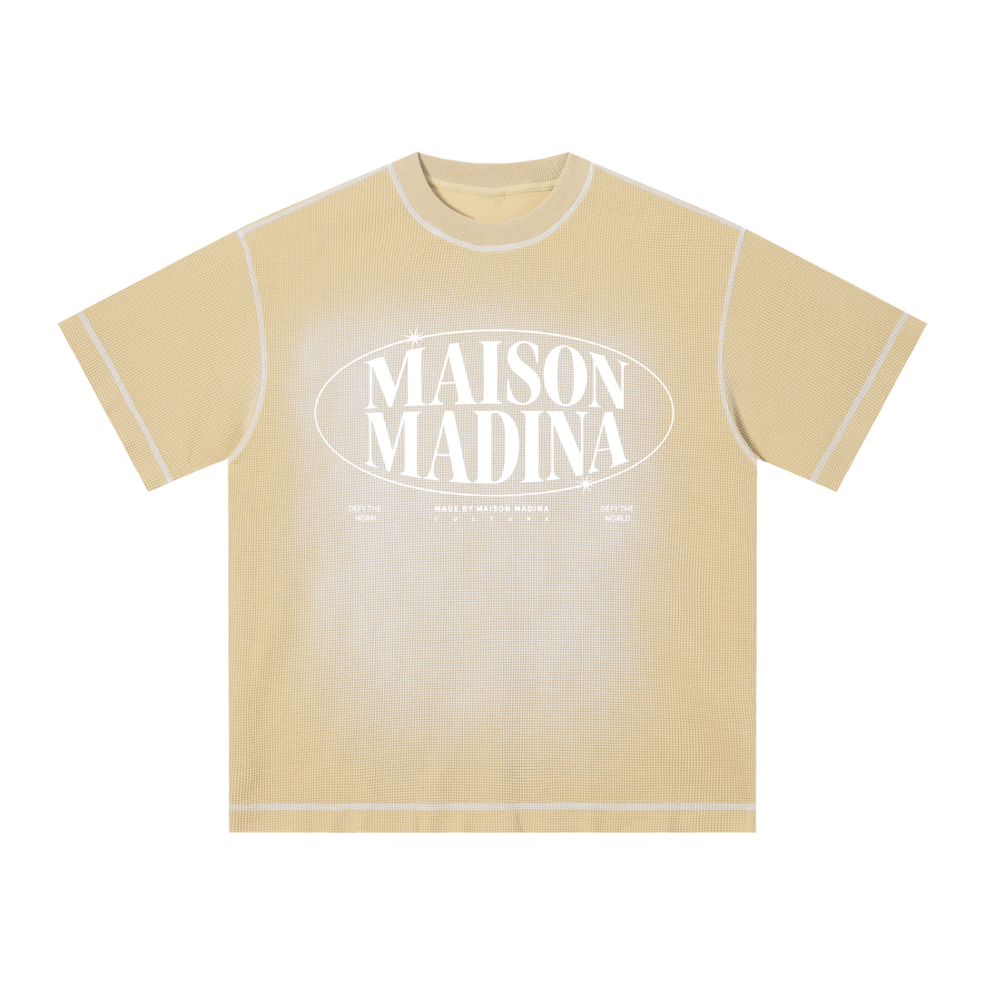 MM - Unisex Sunfade Waffle Boxy T-Shirt