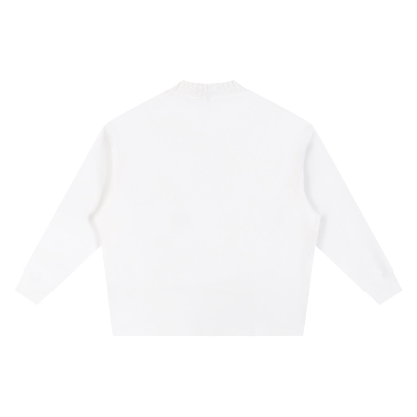 Sweat-shirt oversize à col rond en maille Maison Madina Noir