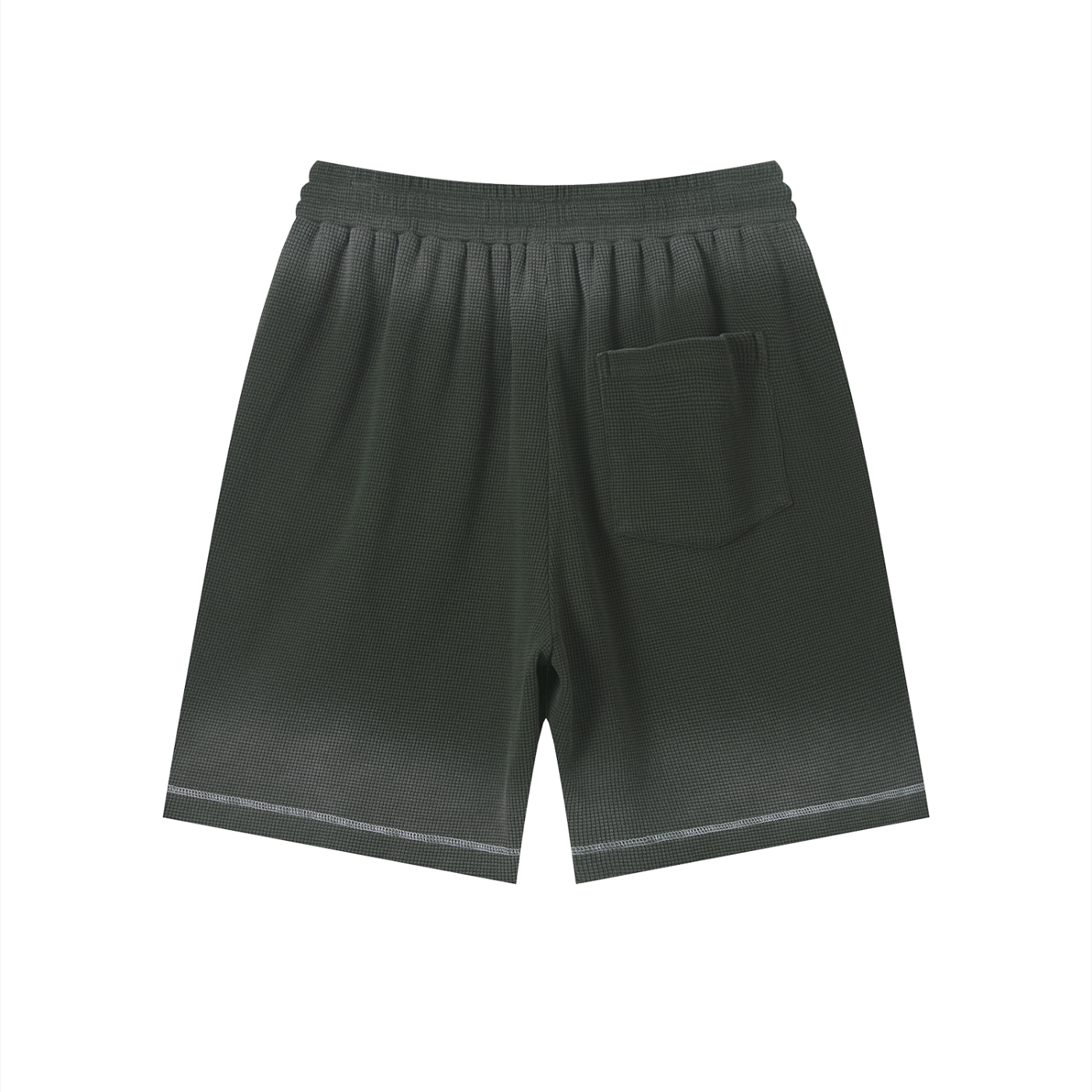 MM - Unisex Sunfade Waffle Raw Hem Shorts