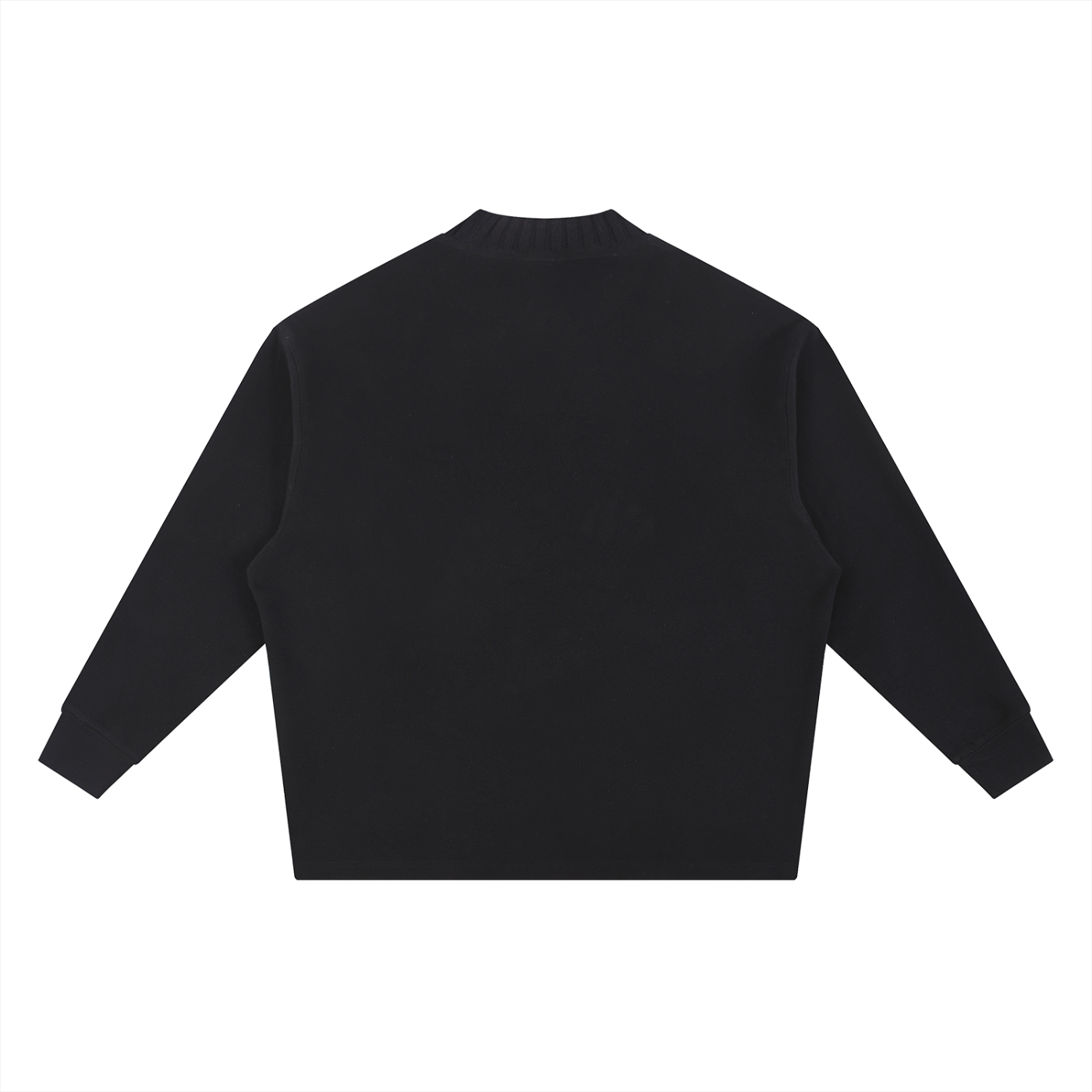 Sweat-shirt oversize à col rond en maille