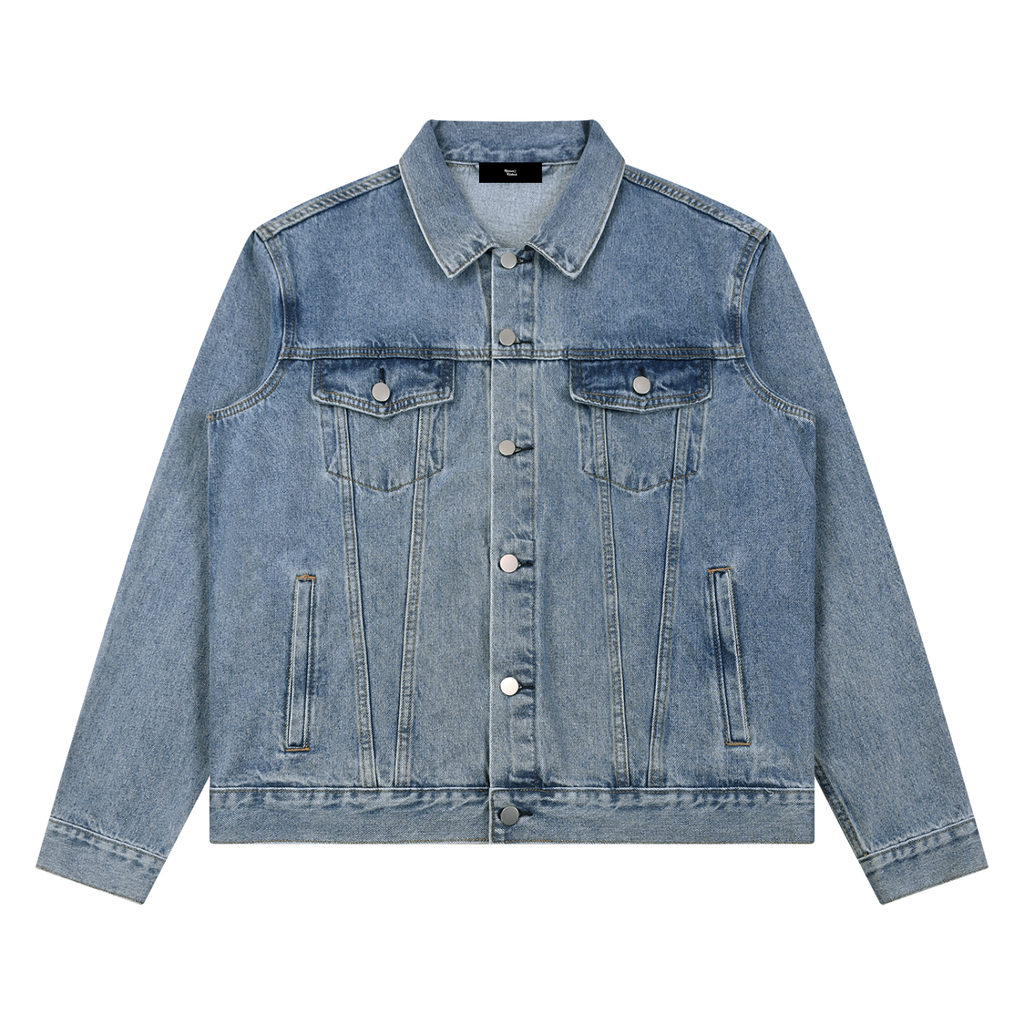 MM - Veste en jeans unisexe vintage wash