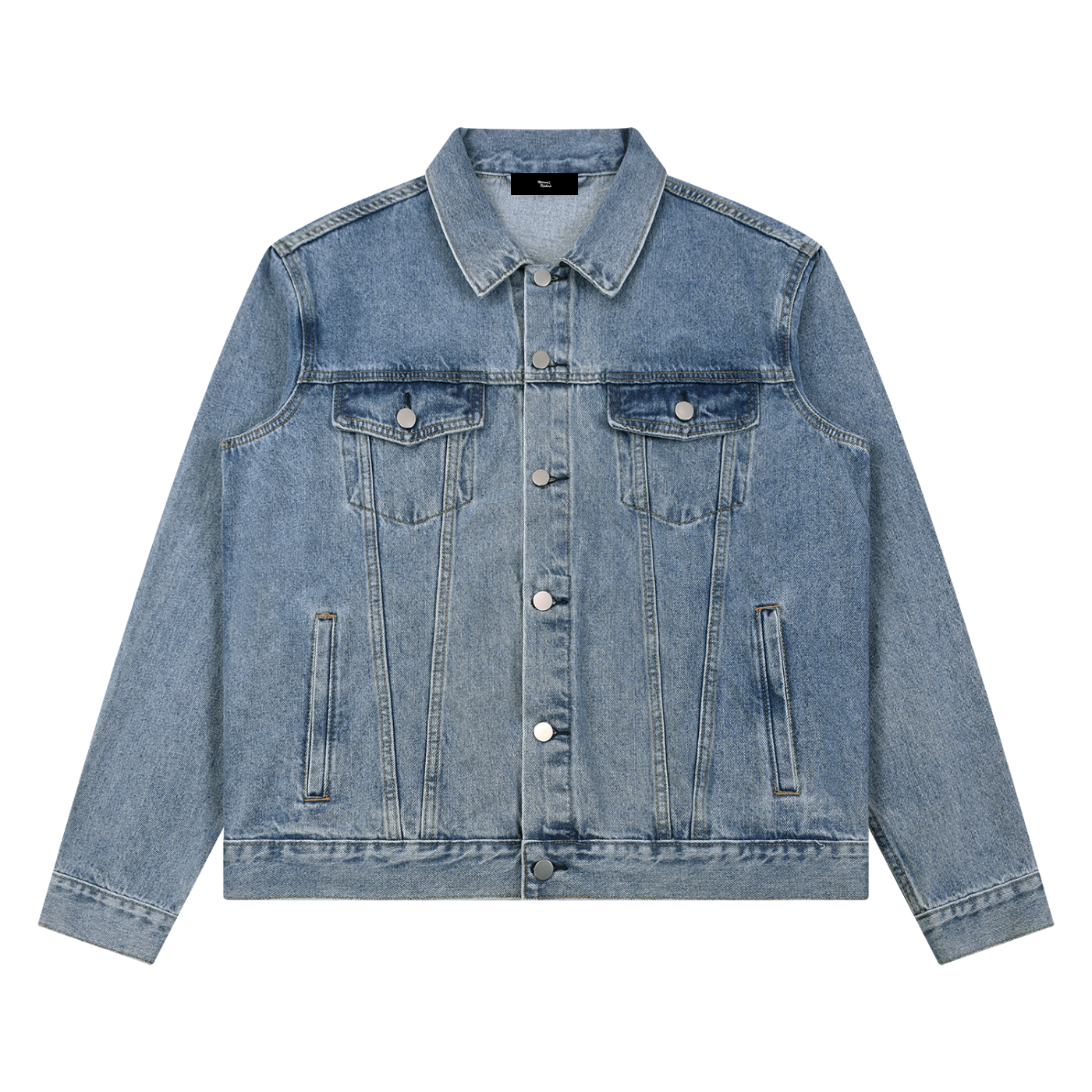 MM - Veste en jeans unisexe vintage wash