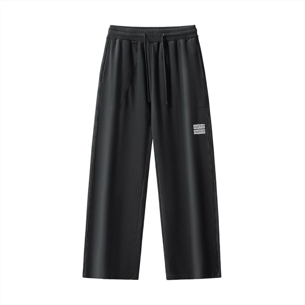 Pantalon de Jogging Premium Lavé & Coutures Raw