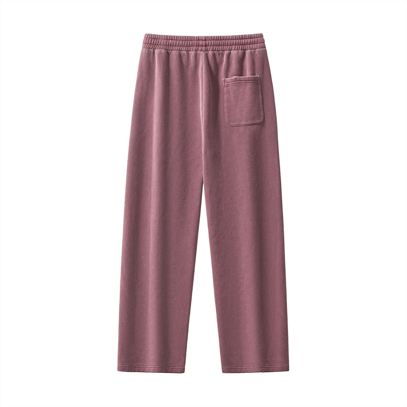 Pantalon Unisexe Droit Taille Mi-Haute – Style Streetwear en Coton Mélangé
