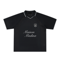 MM Maillot Football Rayé – Blanc