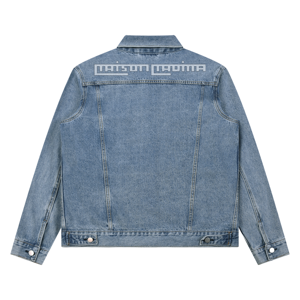 MM - Veste en jeans unisexe vintage wash