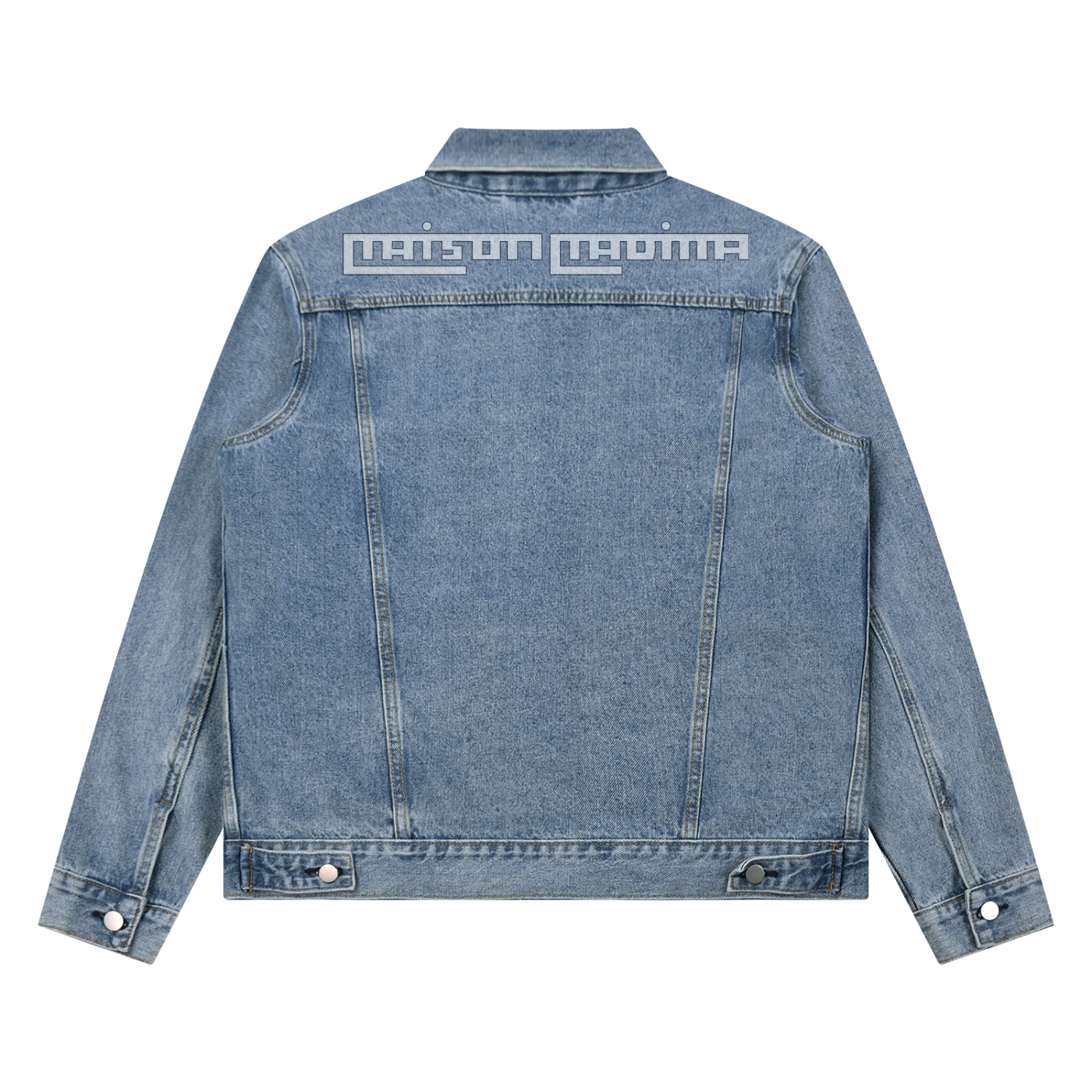 MM - Veste en jeans unisexe vintage wash