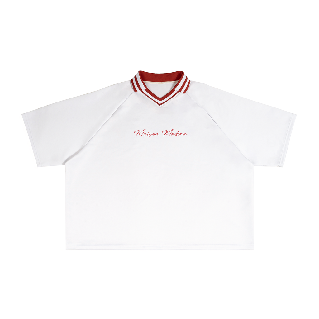 Polo Streetwear à Col Contrasté Coupe Ample