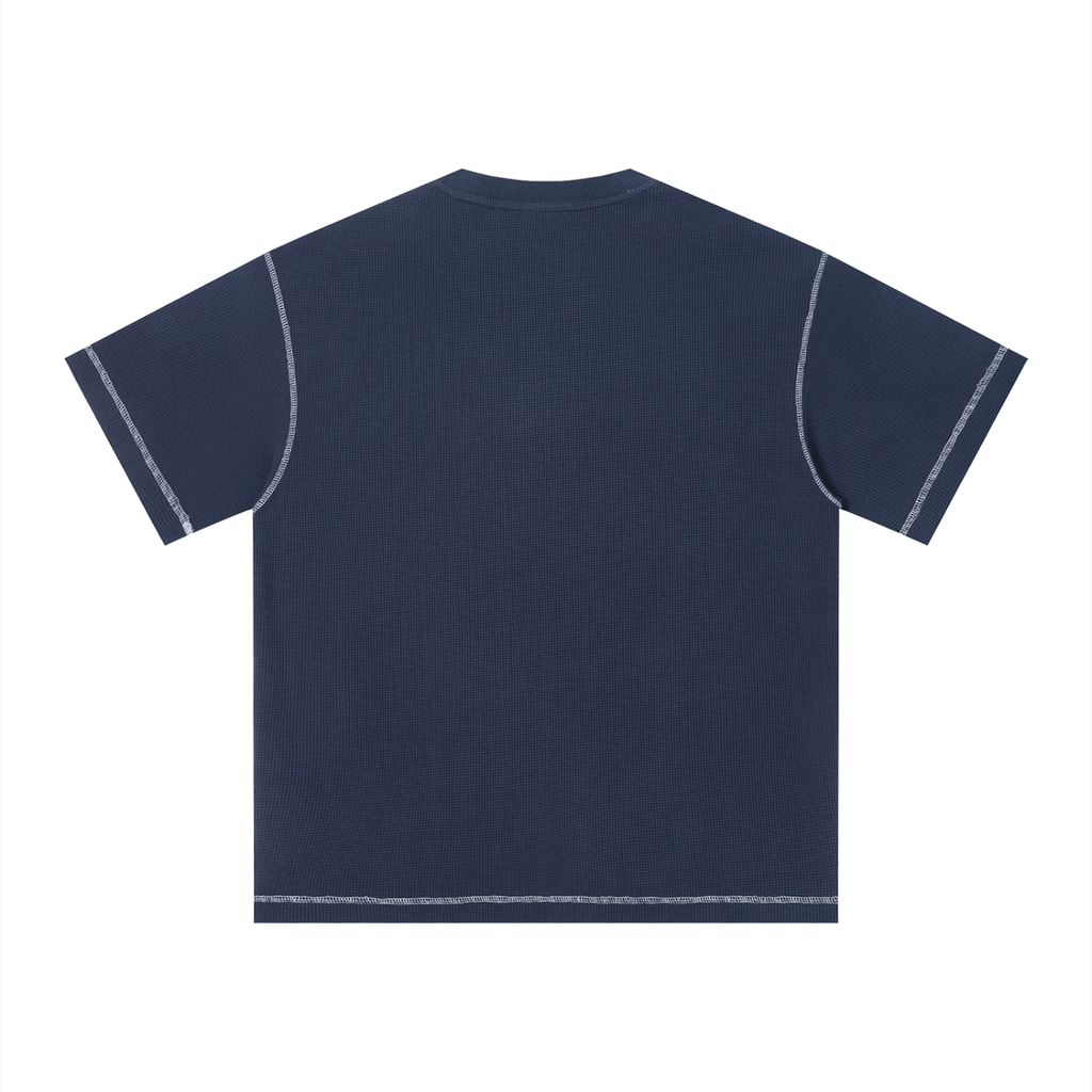 MM - Unisex Sunfade Waffle Boxy T-Shirt