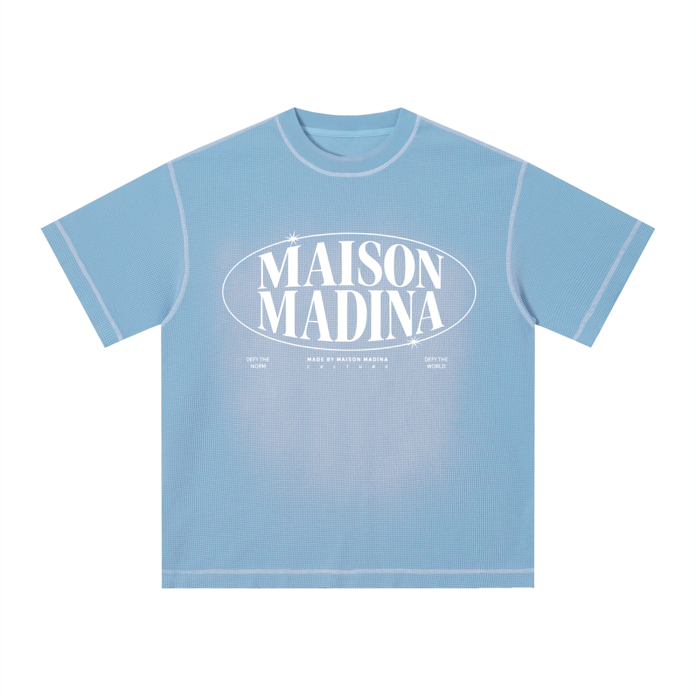 MM - Unisex Sunfade Waffle Boxy T-Shirt