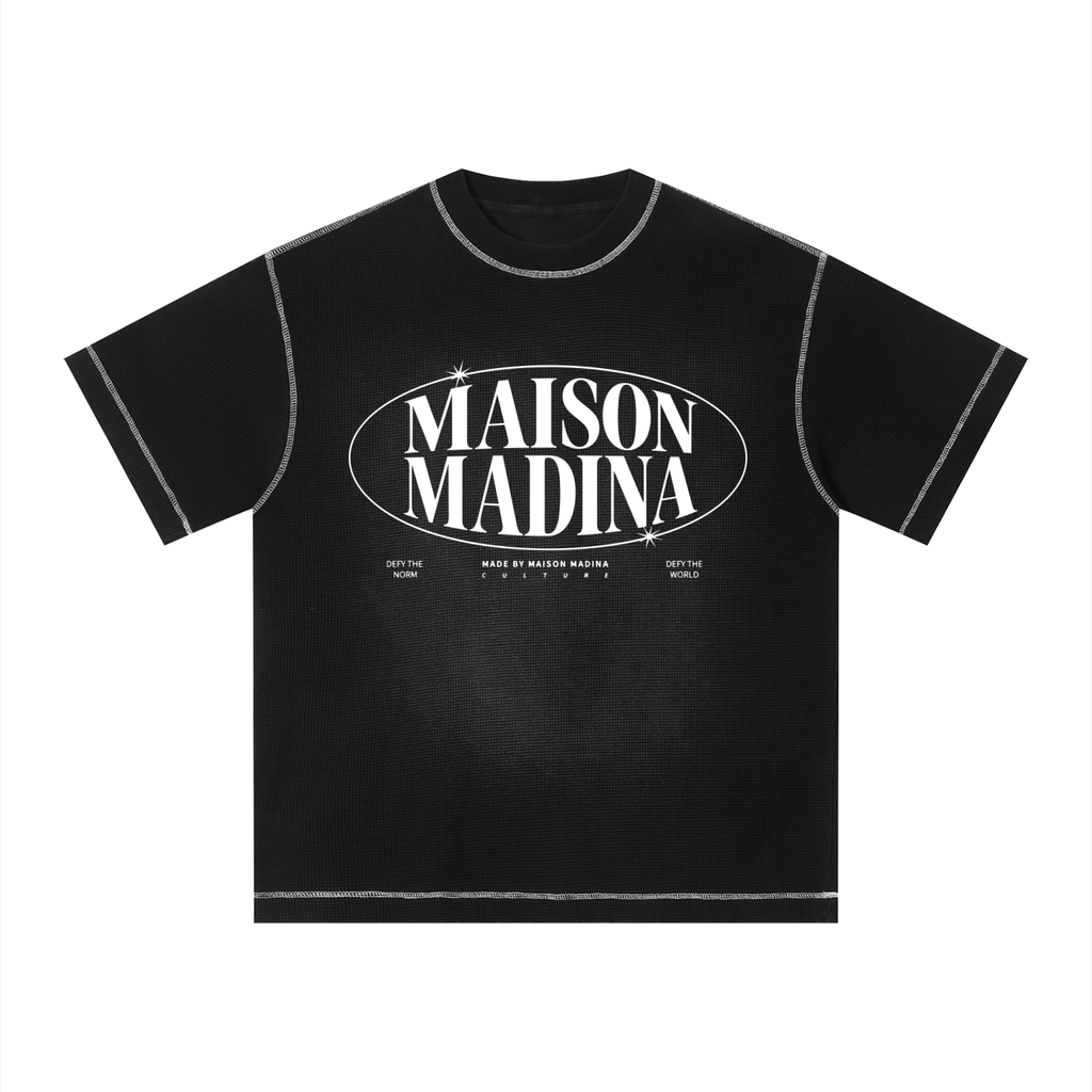 MM - Unisex Sunfade Waffle Boxy T-Shirt