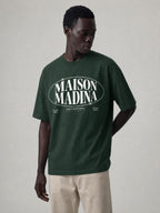 T-shirt Heavyweight Earth Tone blanc — vue principale — Maison Madina