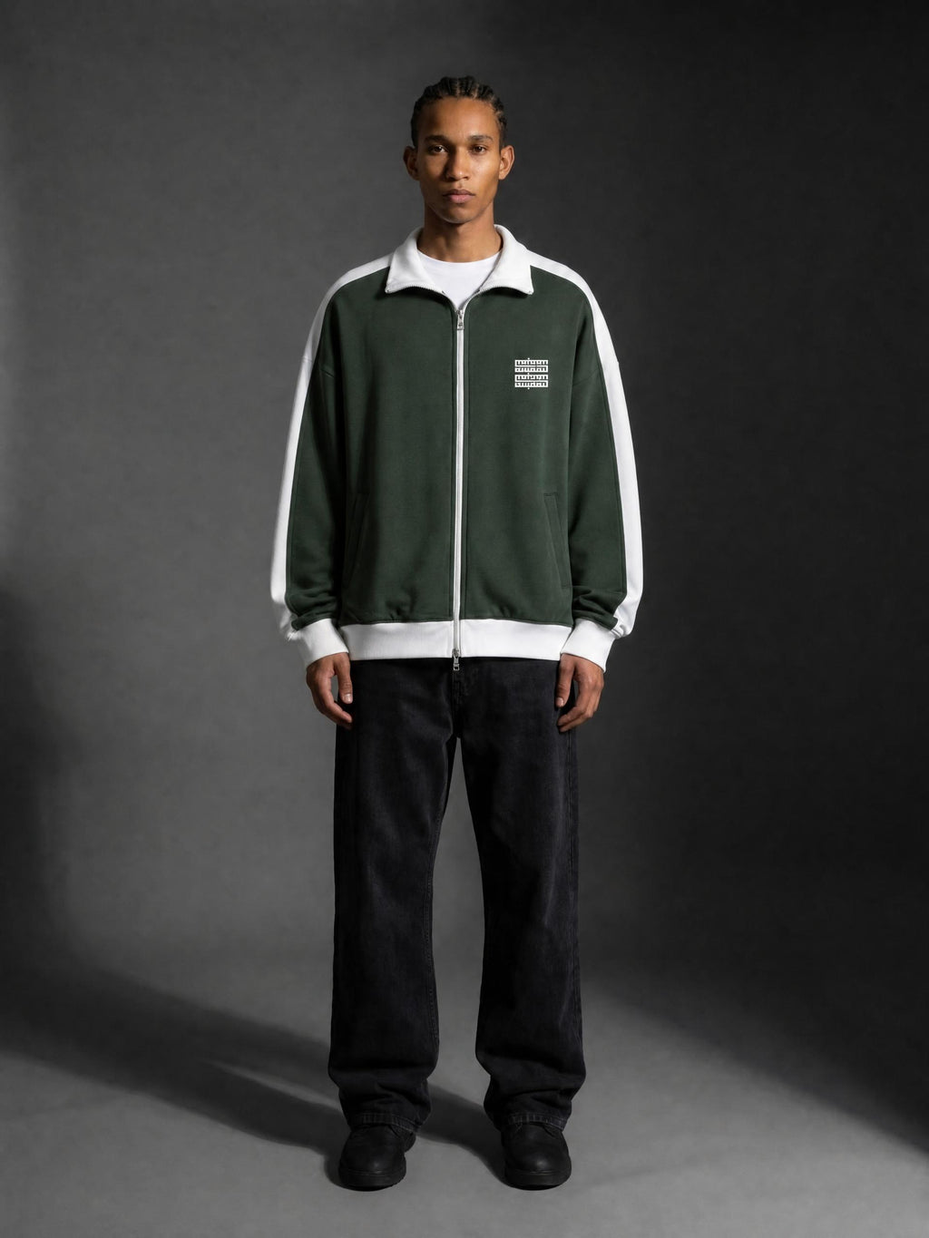 MM Veste Zippée – Contrast Trim