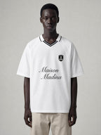 MM Maillot Football Rayé – Noir