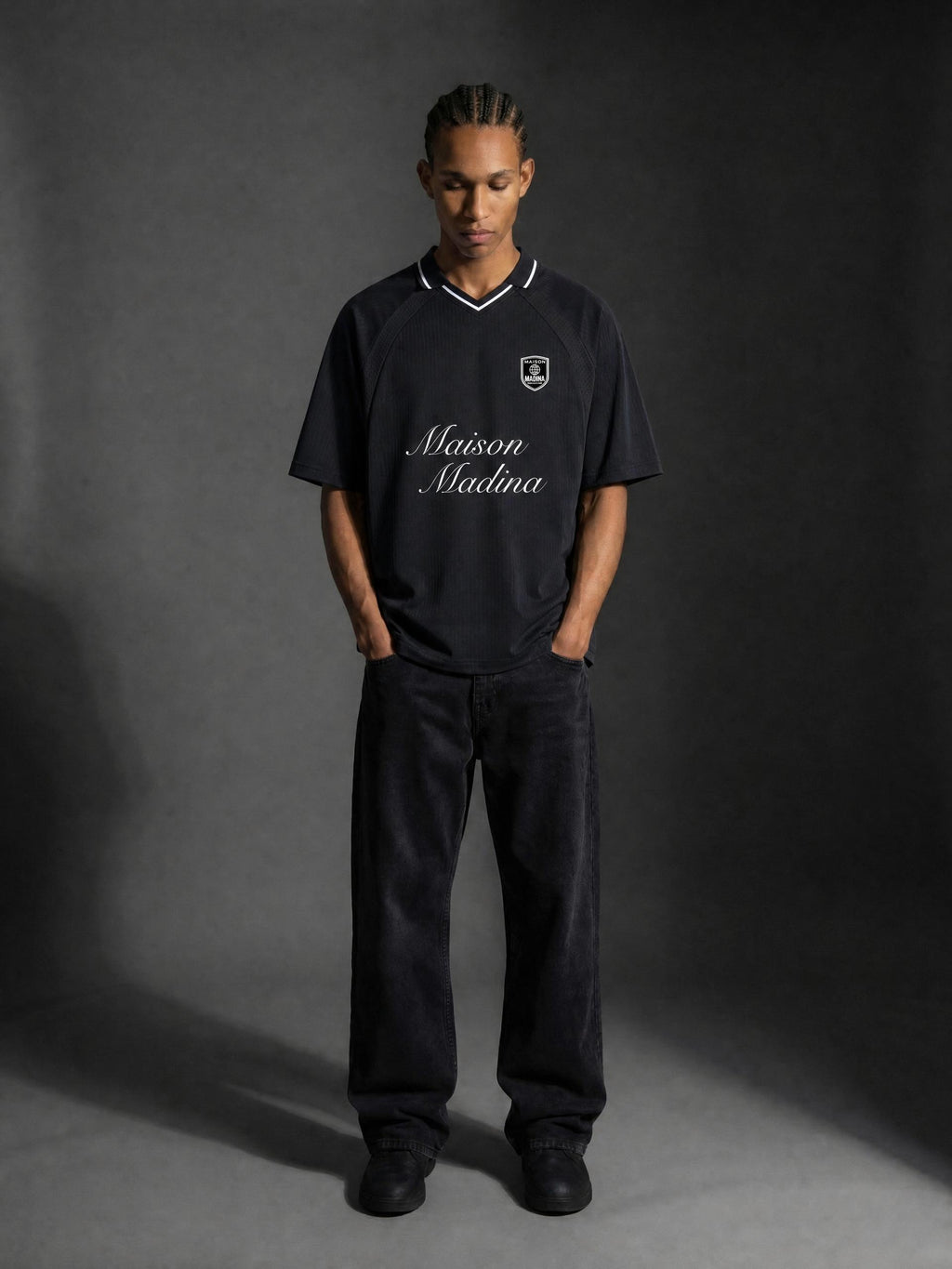 Maillot football rayé Solstice Maison Madina — vue produit 3