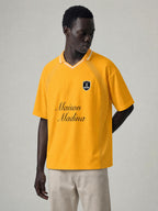 MM Maillot Football Rayé – Noir