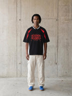 MM - Unisex Oversized Color Block V-Neck T-Shirt