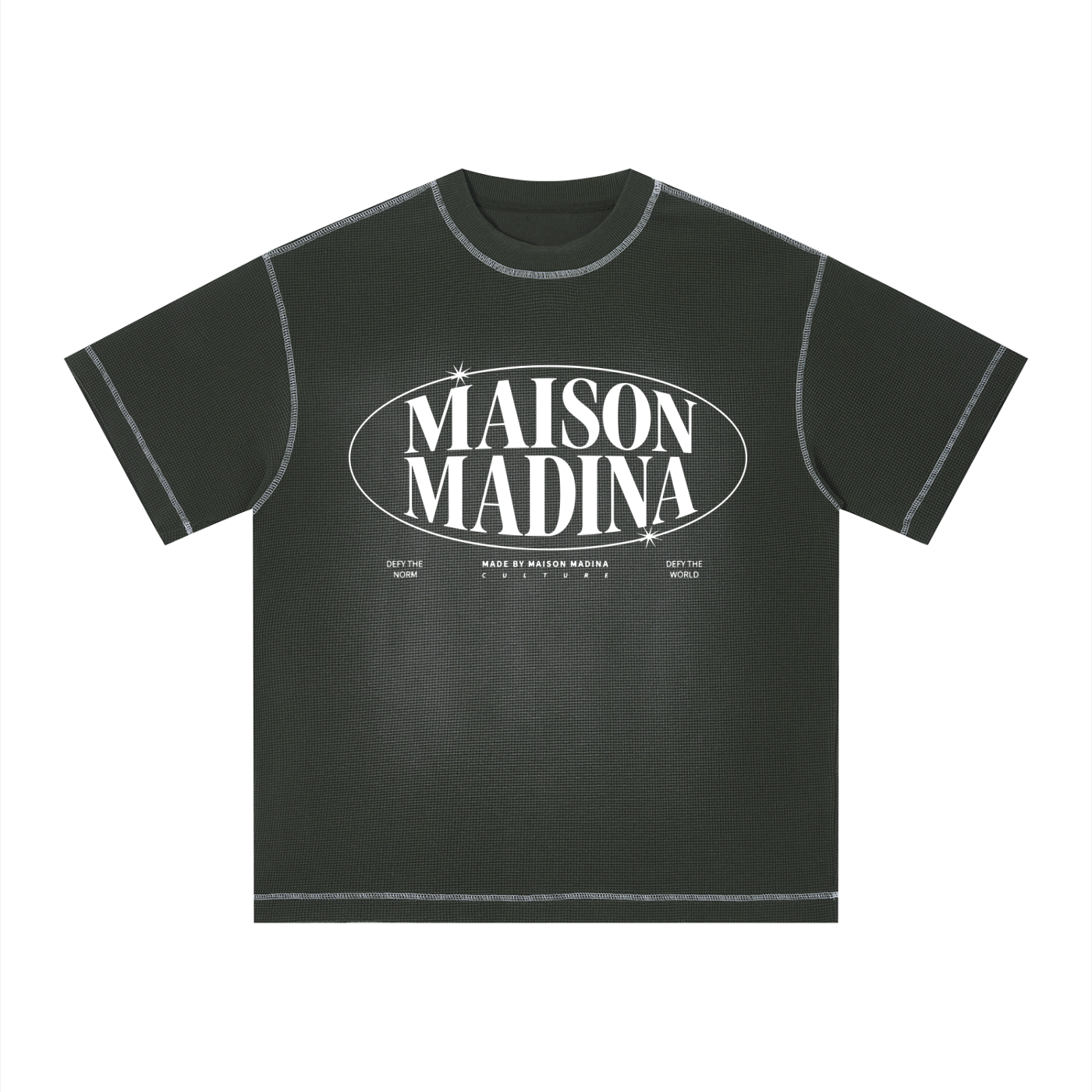 MM - Unisex Sunfade Waffle Boxy T-Shirt