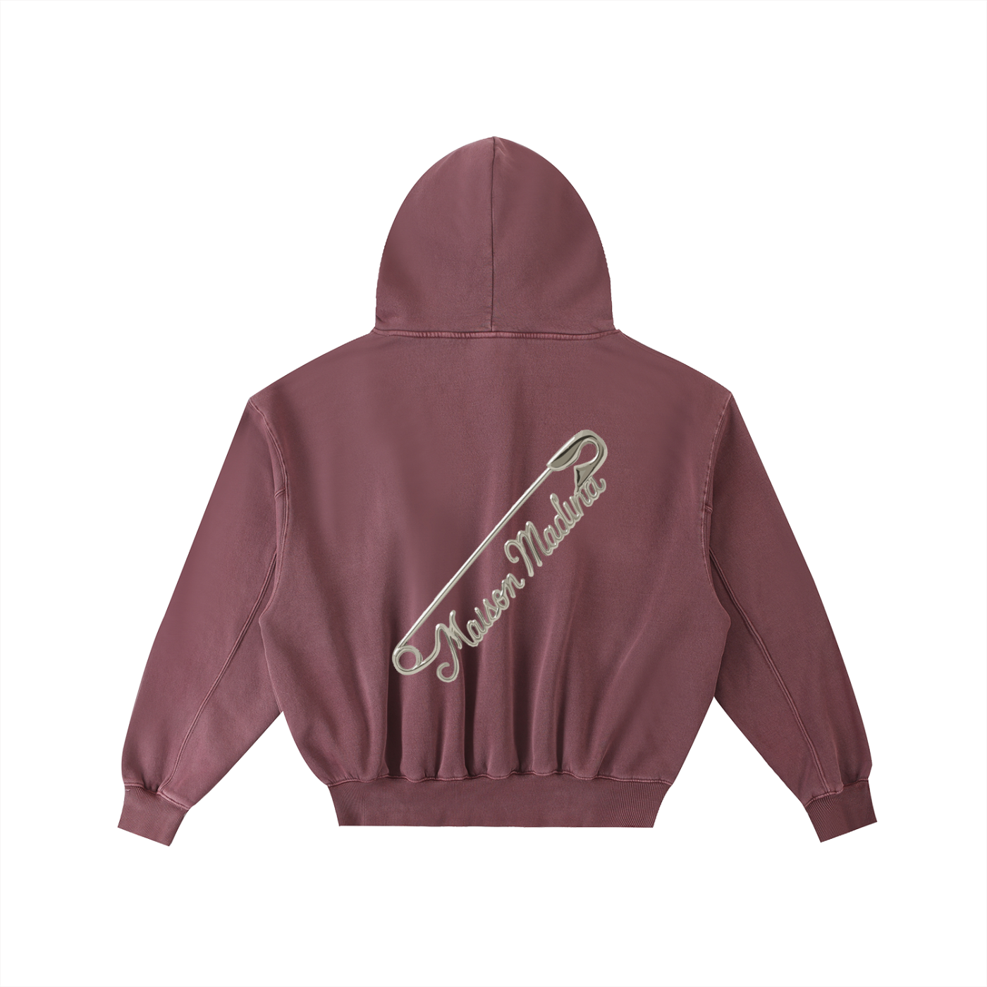 Sweat à Capuche Court Oversize Unisexe – Effet Usé & Détails Effilochés