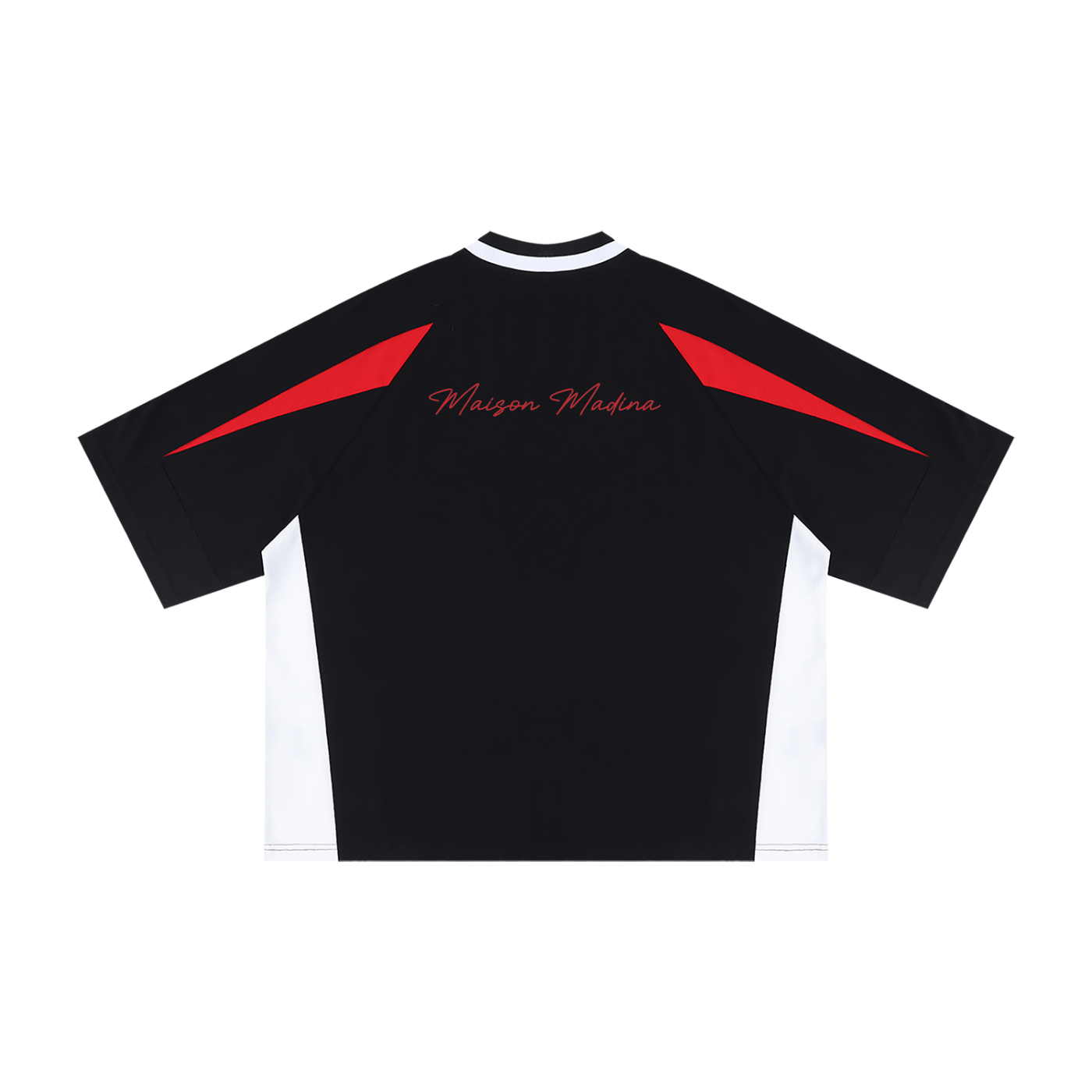 MM - Unisex Oversized Color Block V-Neck T-Shirt
