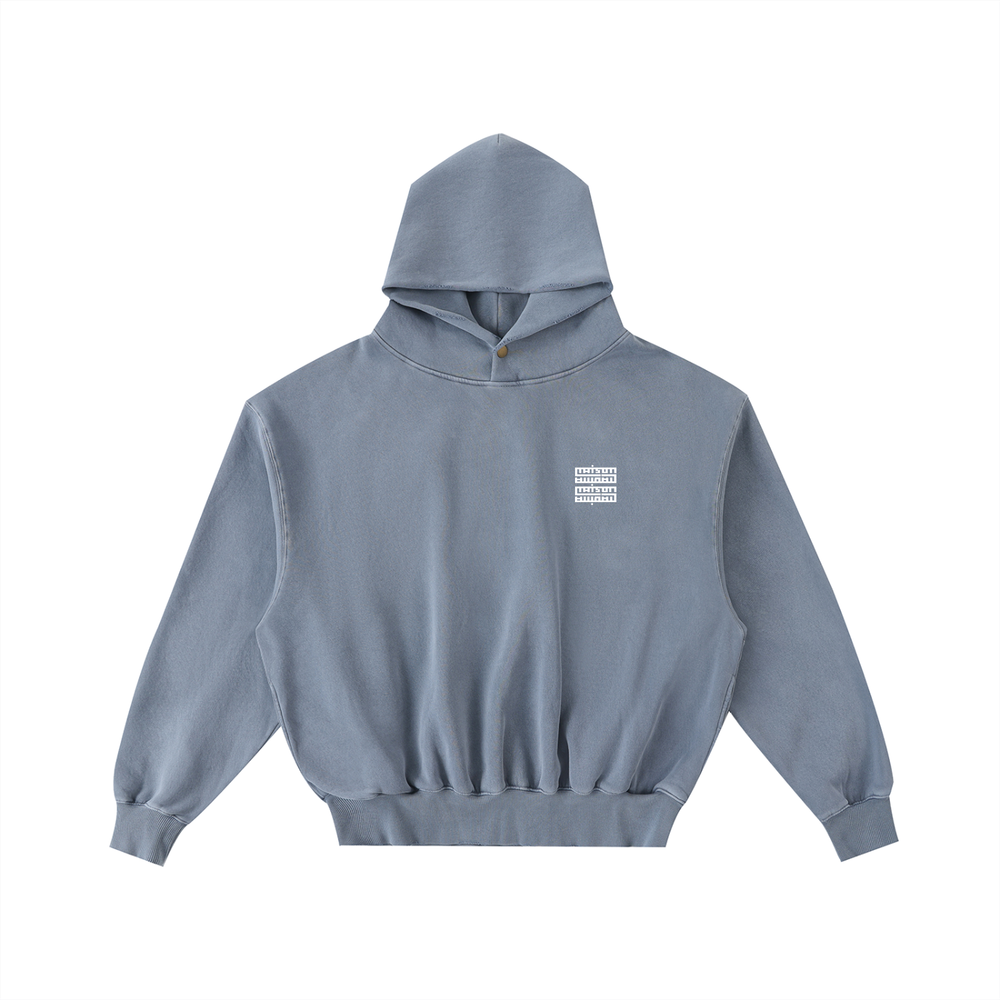 Sweat à Capuche Court Oversize Unisexe – Effet Usé & Détails Effilochés