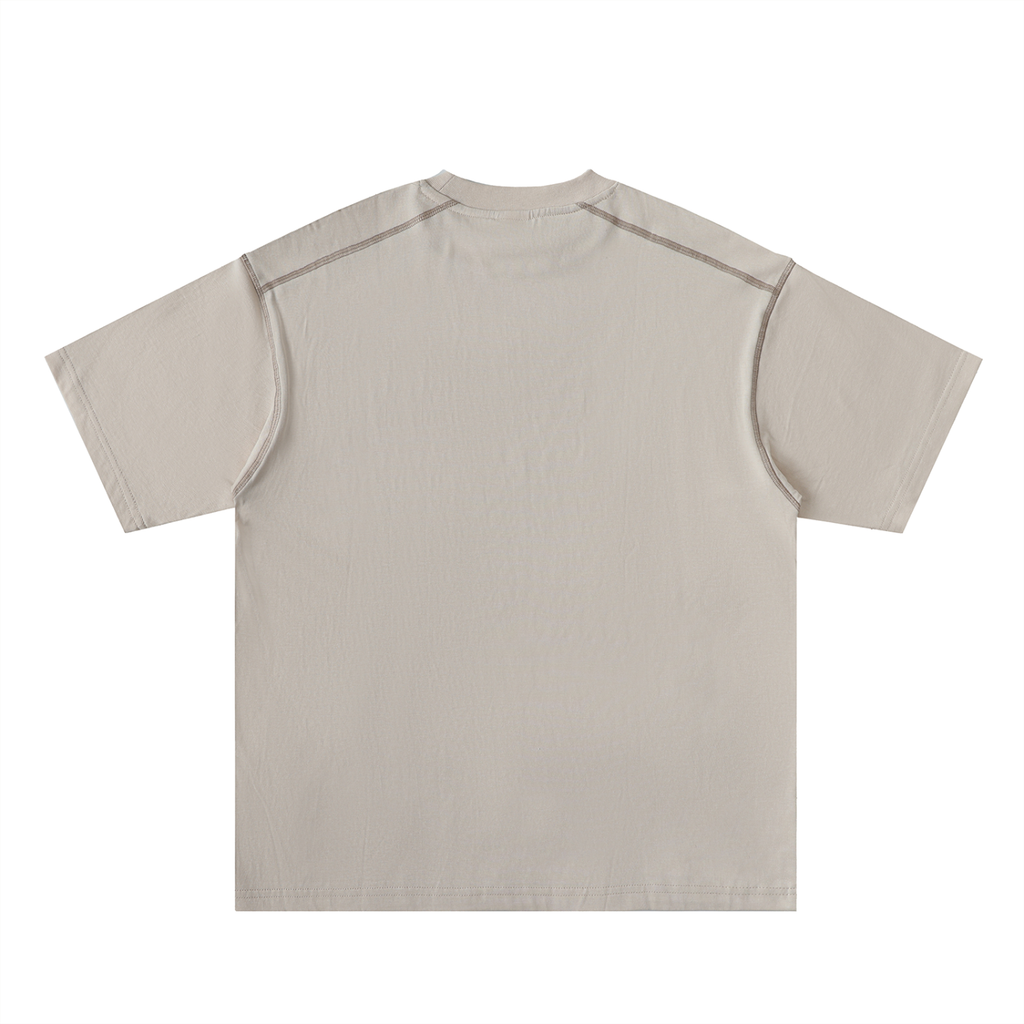 T-shirt Oversize Couture Signature en Coton