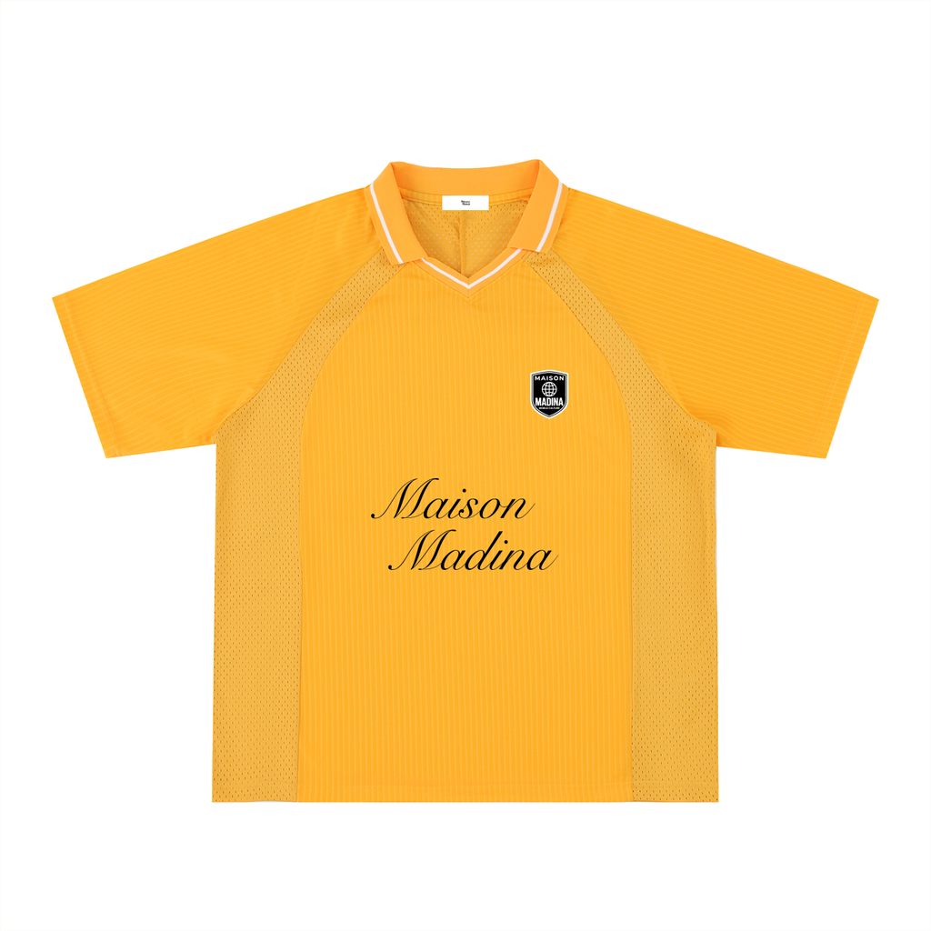 MM Maillot Football Rayé – Noir