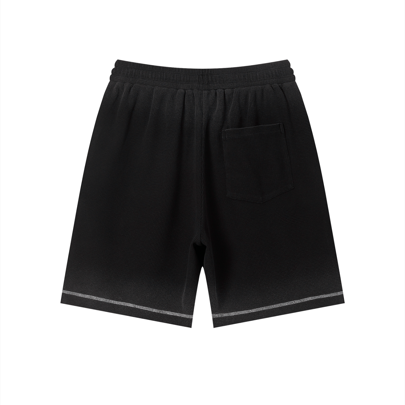 MM - Unisex Sunfade Waffle Raw Hem Shorts