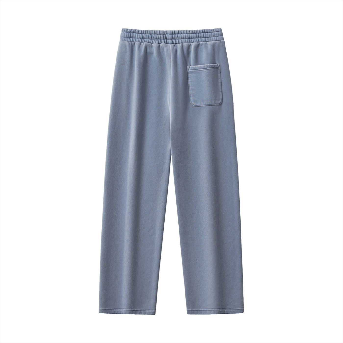 Pantalon Unisexe Droit Taille Mi-Haute – Style Streetwear en Coton Mélangé