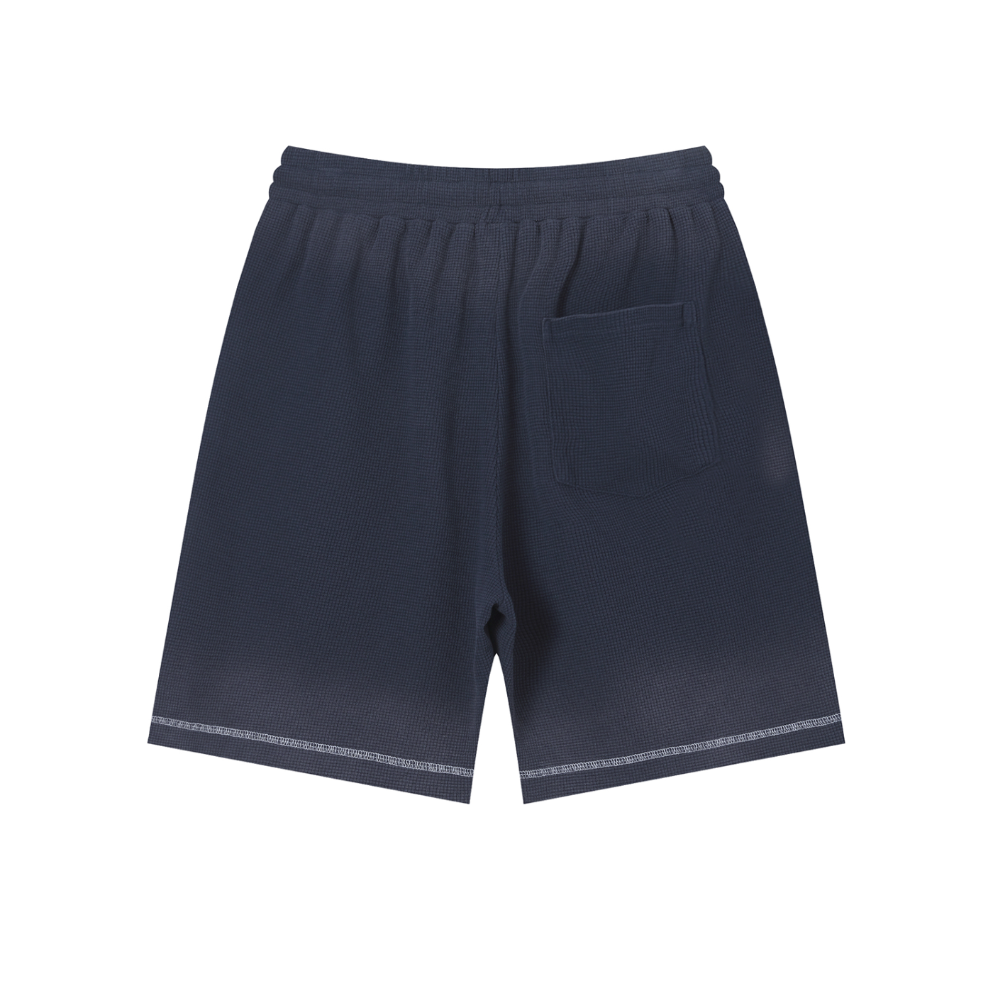 MM - Unisex Sunfade Waffle Raw Hem Shorts