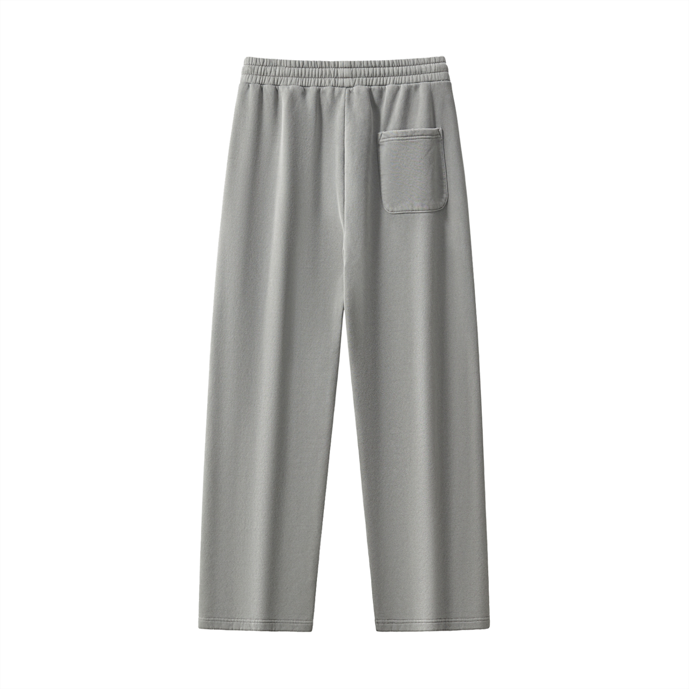 Pantalon Unisexe Droit Taille Mi-Haute – Style Streetwear en Coton Mélangé