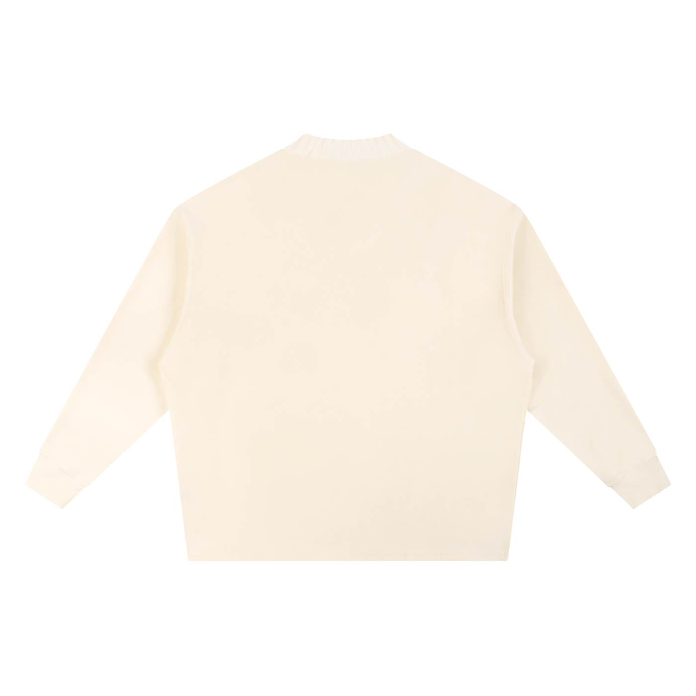 Sweat-shirt oversize à col rond en maille Maison Madina Noir