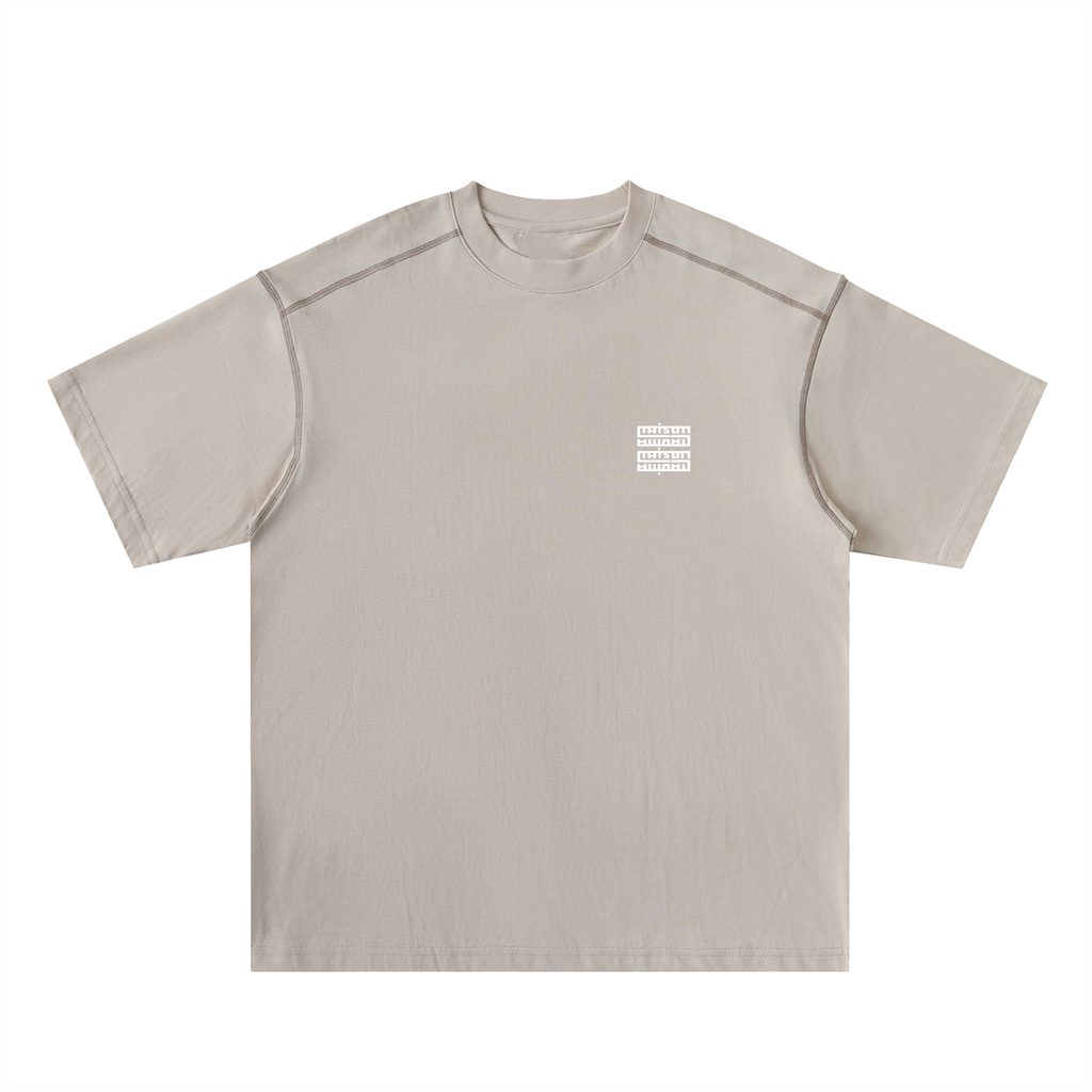 T-shirt Oversize Couture Signature en Coton