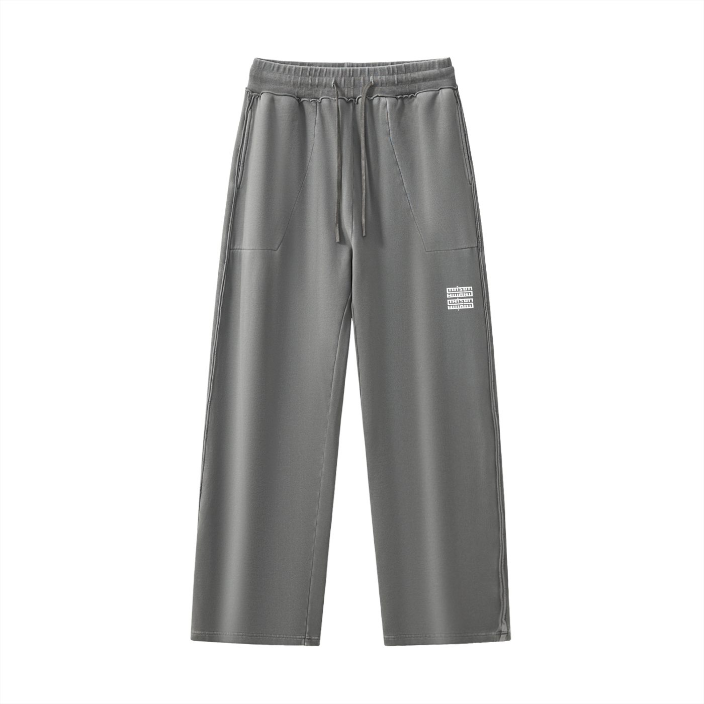 Pantalon de Jogging Premium Lavé & Coutures Raw