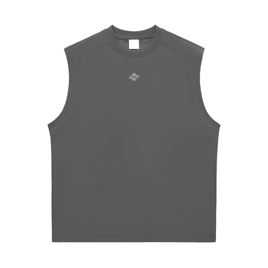 Débardeur en Coton & Sorona® – Maison Madina - Dark Gray / S