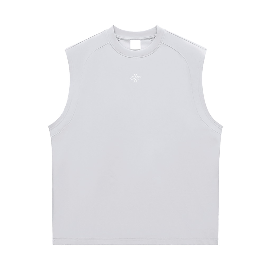 Débardeur en Coton & Sorona® – Maison Madina - Light Gray / S