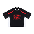 MM - Unisex Oversized Color Block V-Neck T-Shirt