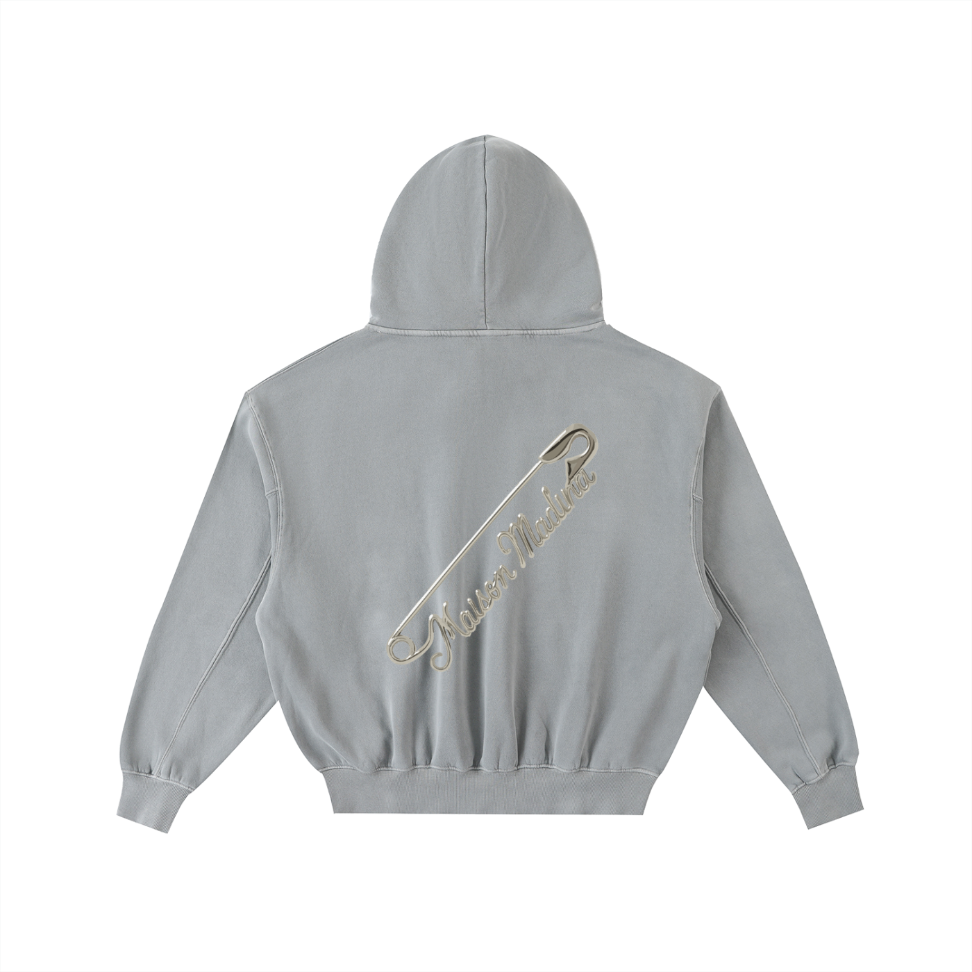 Sweat à Capuche Court Oversize Unisexe – Effet Usé & Détails Effilochés